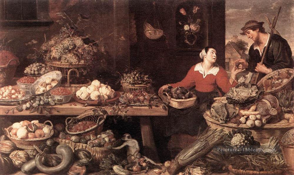 Fruits Et Légumes Stalle Nature morte Frans Snyders Peintures à l'huile